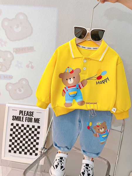 بلوز شلوار بچگانه خرس و بادکنک 9 ماه تا 5 سال