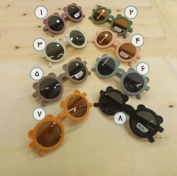 عینک گرد بچگانه طرح خرسی اورجینال