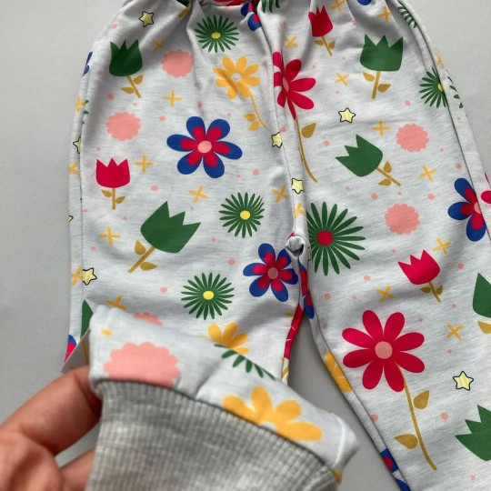 ست بلوز شلوار بچگانه طرح دختر مزرعه 3 تا 6 سال