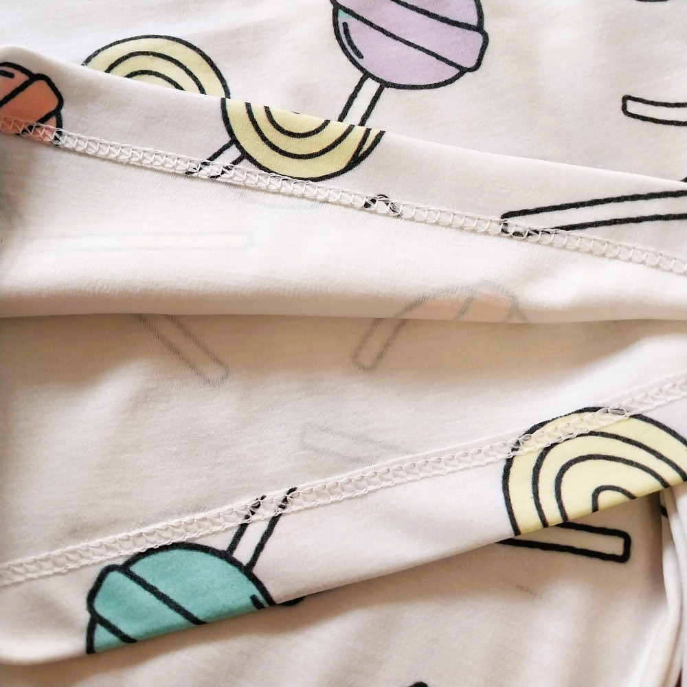 ست بلوز شلوار راحتی بچگانه طرح آب نبات 1 تا 4 سال