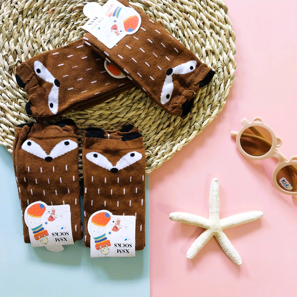 جوراب بچگانه طرح روباه بچگانه