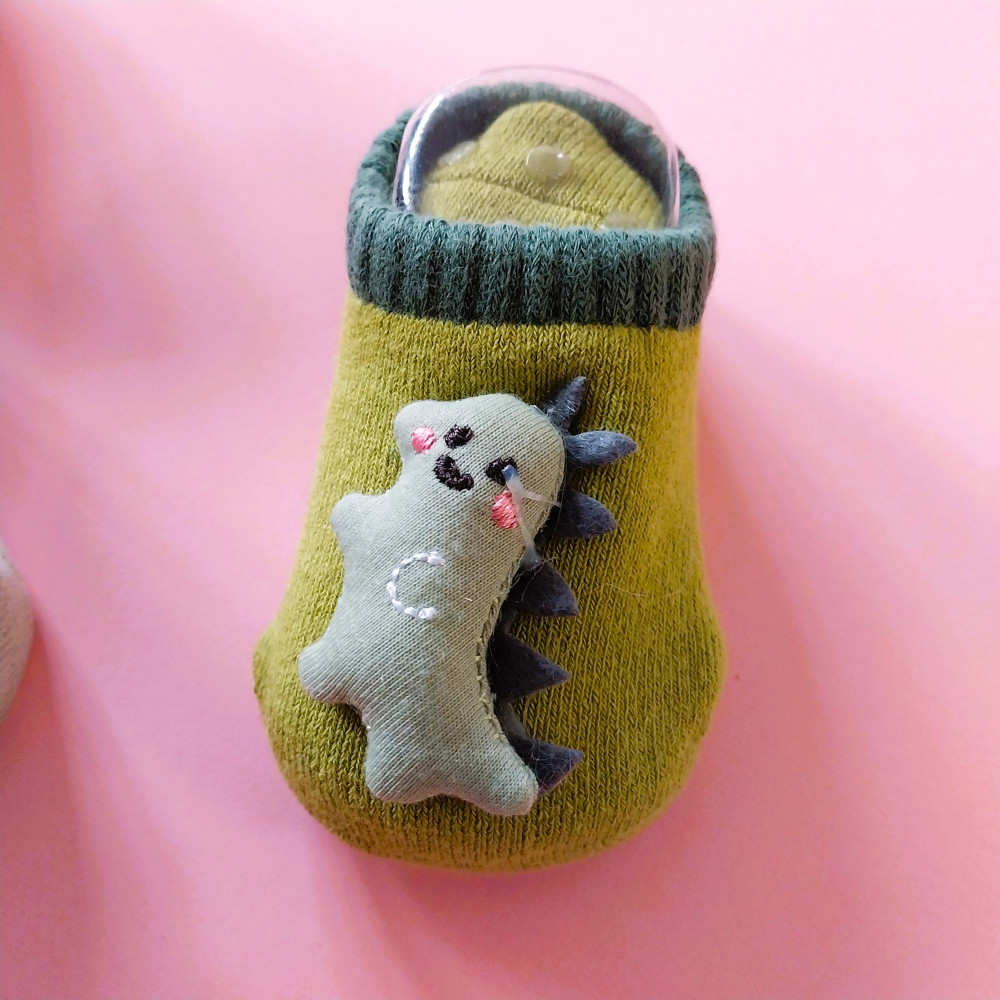 جوراب عروسکی بچگانه کف استپ دار چند رنگ تا 1 سال