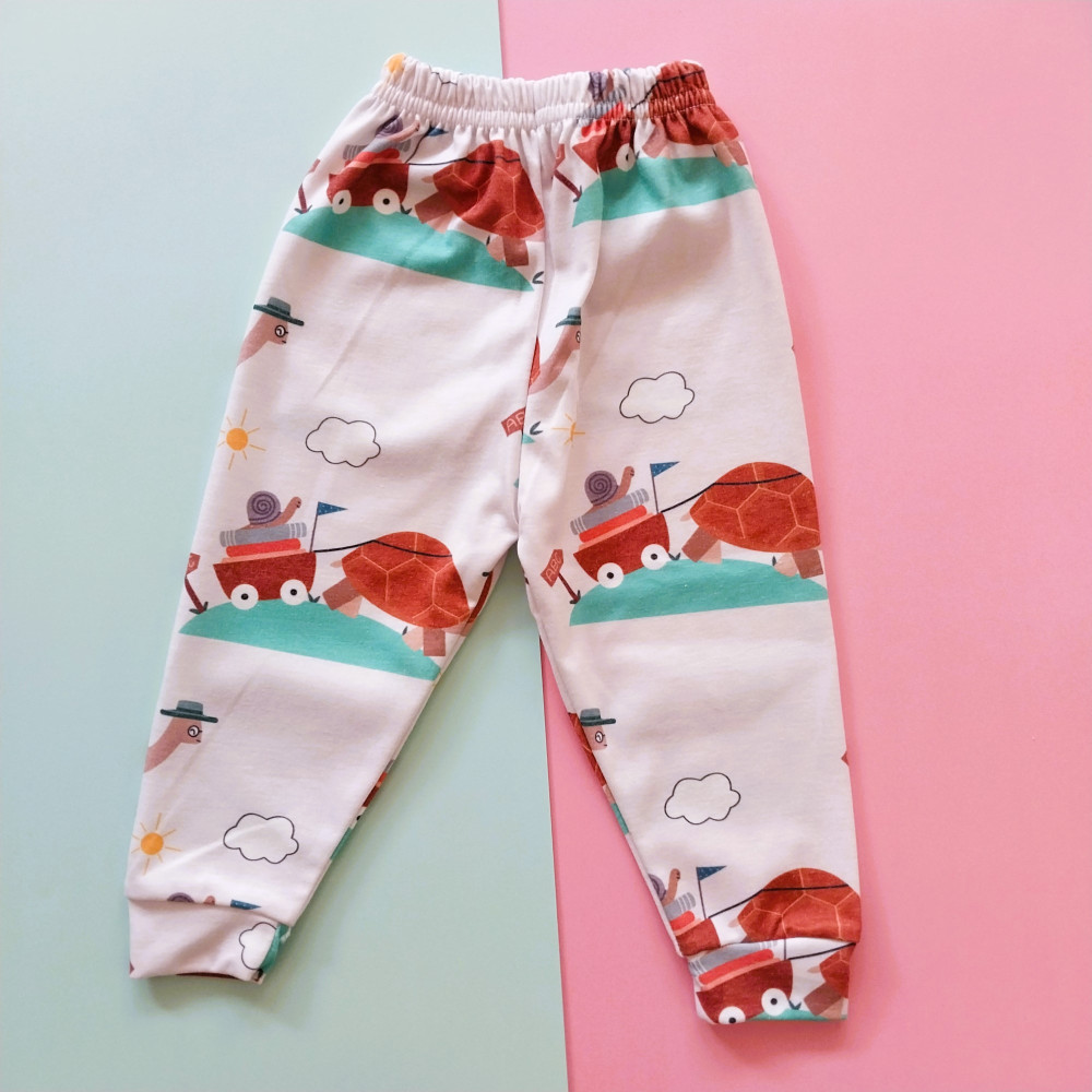 ست بلوز شلوار راحتی بچگانه طرح لاک پشت 6 ماه تا 7 سال