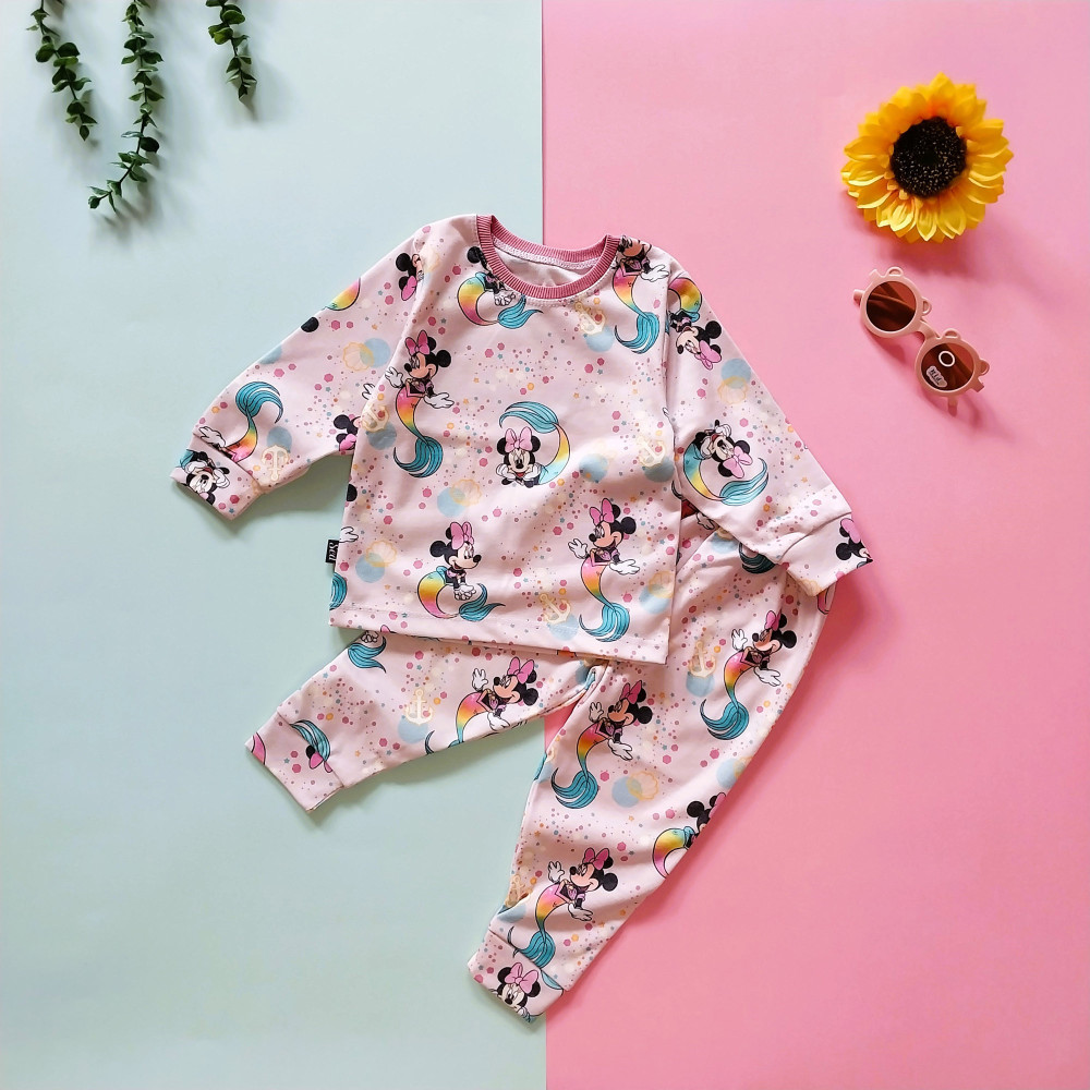 ست بلوز شلوار راحتی بچگانه میکی موس دخترانه 1 تا 7 سال