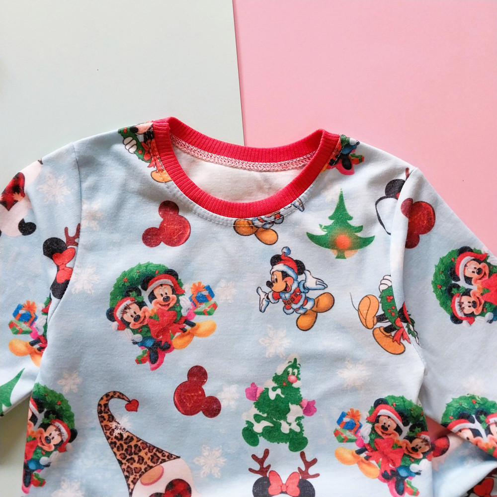 ست بلوز شلوار راحتی بچگانه طرح میکی 1 تا 7 سال