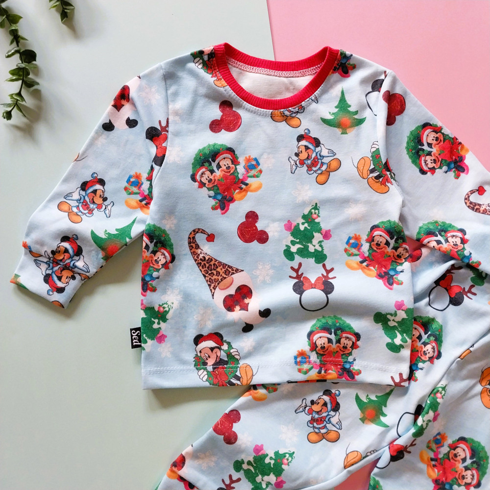 ست بلوز شلوار راحتی بچگانه طرح میکی 1 تا 7 سال