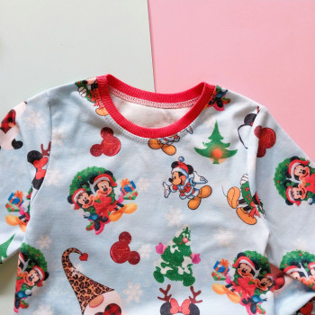 ست بلوز شلوار راحتی بچگانه طرح میکی 1 تا 7 سال