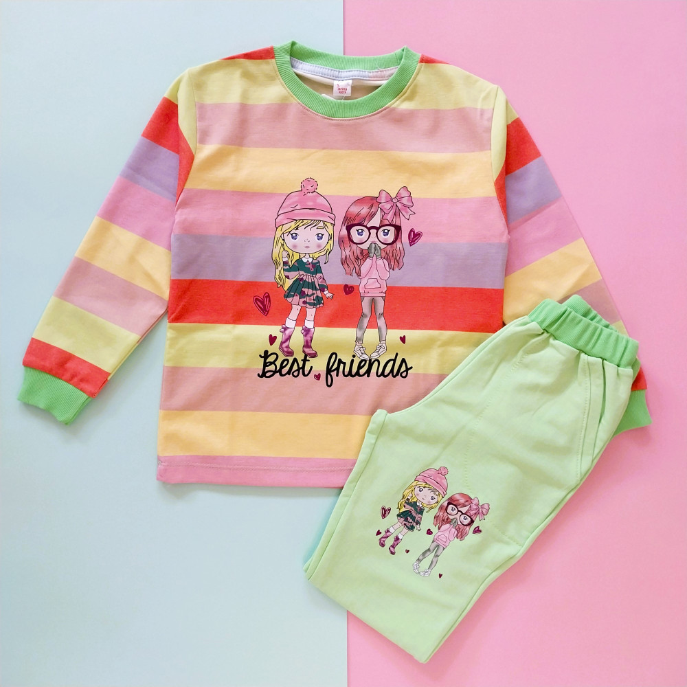 بلوز شلوار راحتی بچگانه رینگر دخترانه 6 تا 8 سال