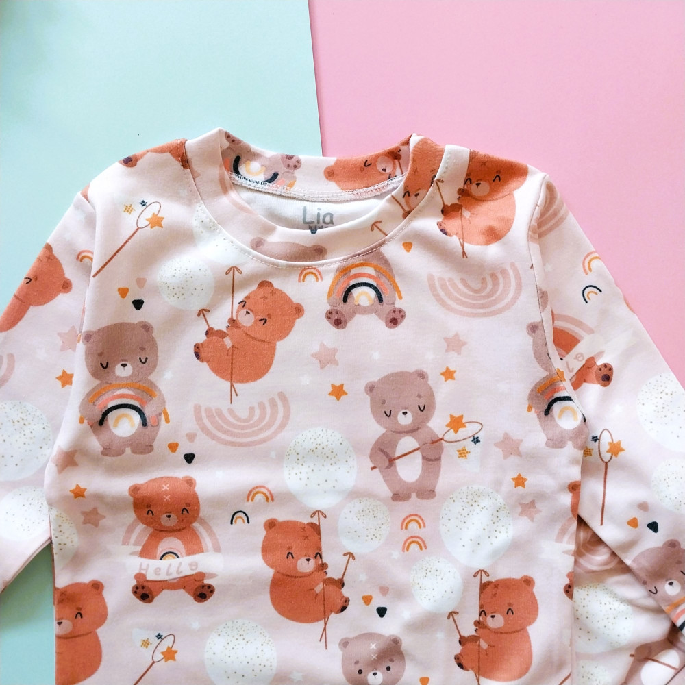 ست بلوز شلوار راحتی بچگانه خرس جادویی 18 ماه تا 5 سال