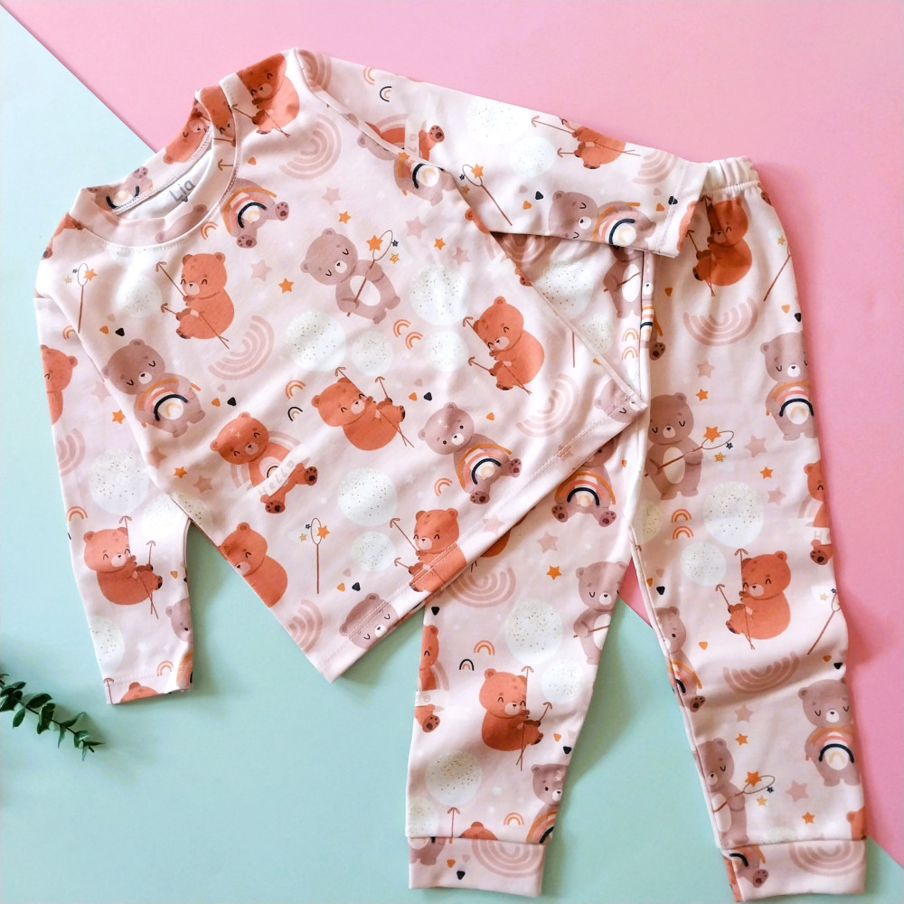 ست بلوز شلوار راحتی بچگانه خرس جادویی 18 ماه تا 5 سال