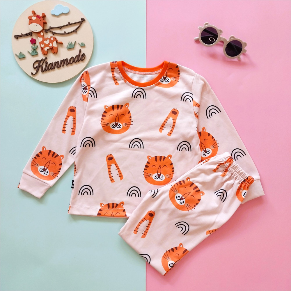 ست بلوز شلوار راحتی بچگانه طرح شیر 1 تا 7 سال