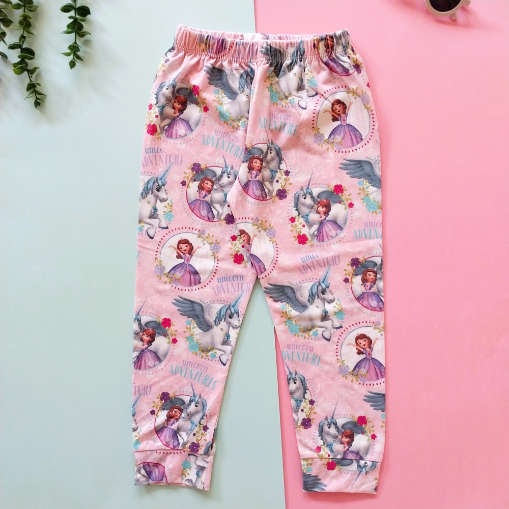 ست بلوز شلوار راحتی بچگانه صوفیا طرح یونیکورن 1 تا 7 سال