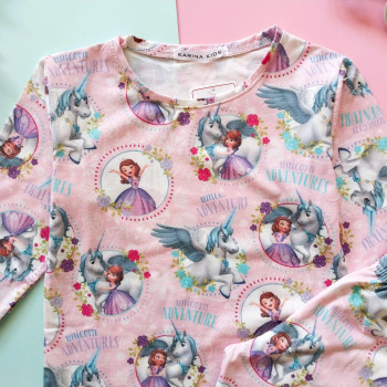 ست بلوز شلوار راحتی بچگانه صوفیا طرح یونیکورن 1 تا 7 سال