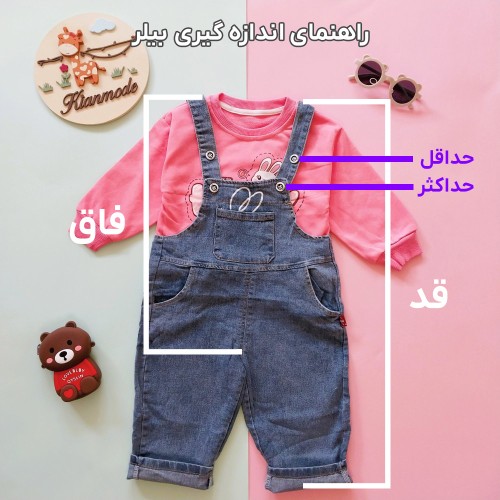 بیلر بلوز بچگانه دخترانه طرح خرگوش Happy مناسب 1 تا 5 سال