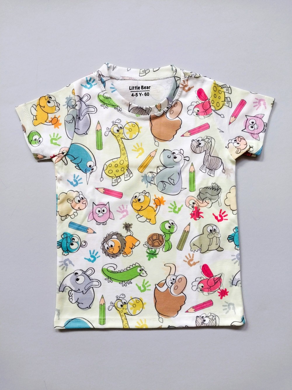 ست تیشرت شلوار راحتی بچگانه طرح حیوانات برای 1 تا 6 سال