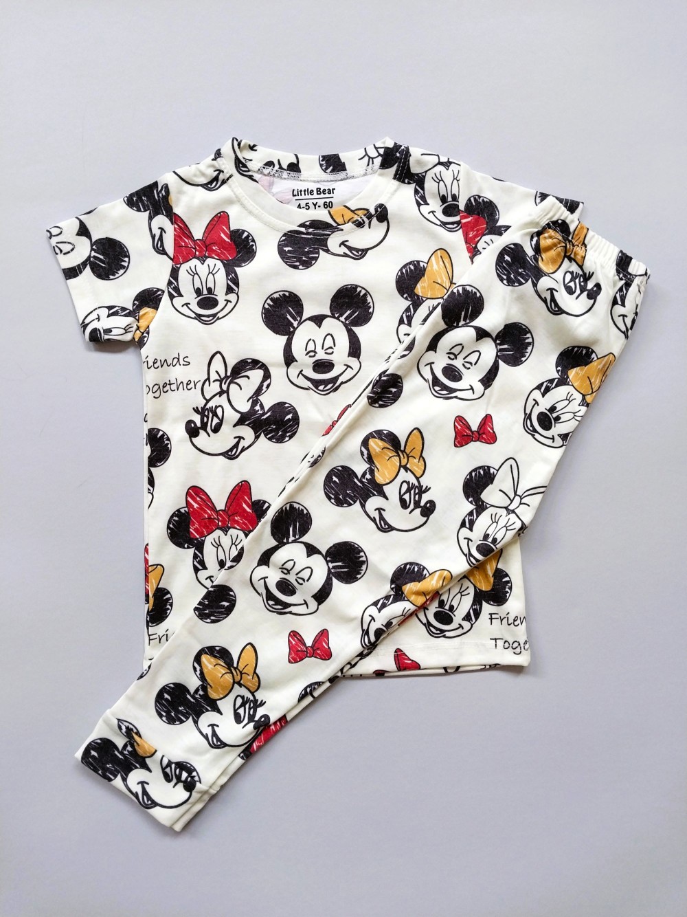 ست تیشرت شلوار راحتی دخترانه بچگانه مناسب 1 تا 6 سال