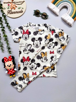 ست تیشرت شلوار راحتی دخترانه بچگانه مناسب 1 تا 6 سال