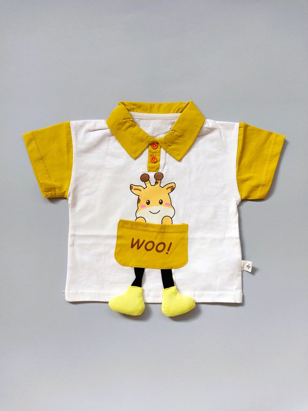 ست تیشرت شلوارک بچگانه طرح زرافه مناسب 1 تا 5 سال