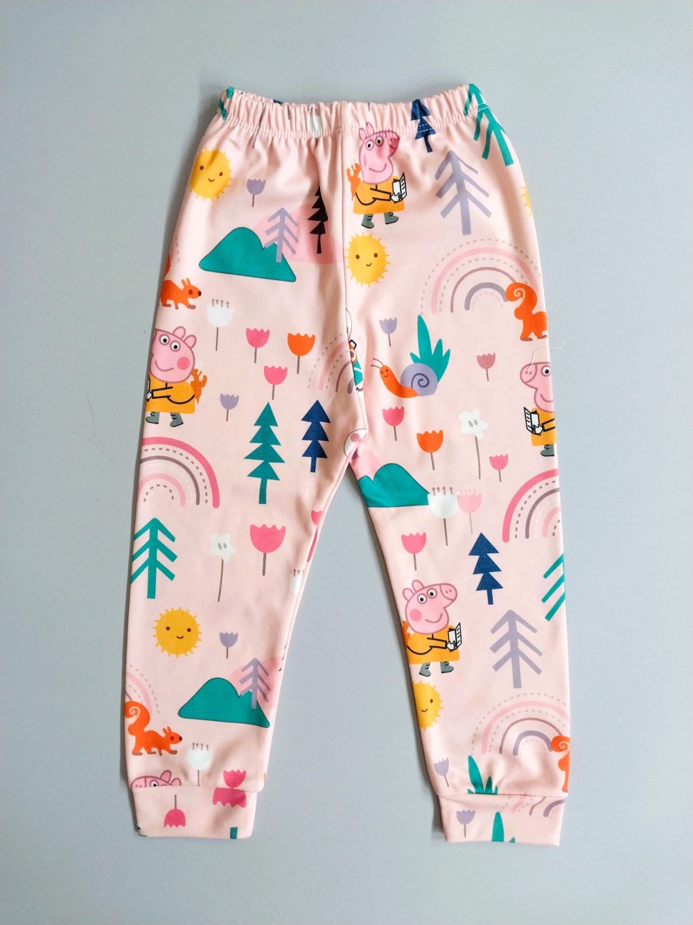 ست تیشرت شلوار راحتی بچگانه طرح پپا پیگ مناسب 1 تا 5 سال