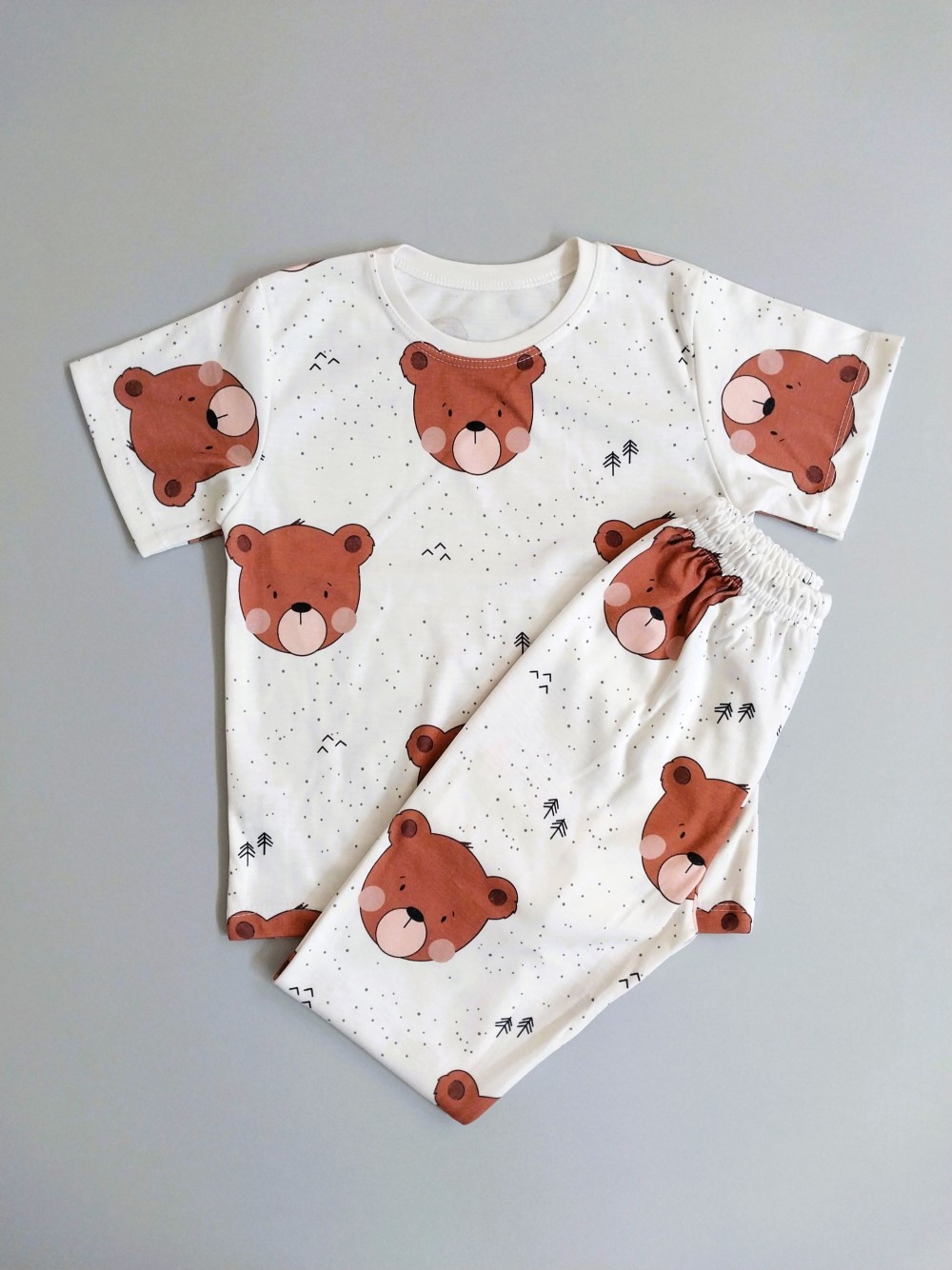 ست تیشرت شلوار راحتی بچگانه طرح خرس برای 1 تا 5 سال