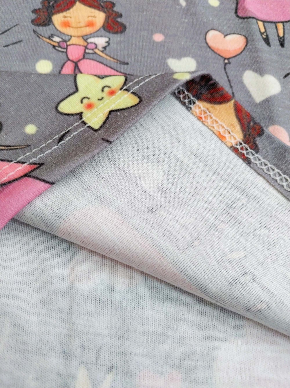 ست راحتی تیشرت شلوار بچگانه دخترانه طرح یونیکورن مناسب 2 تا 9 سال