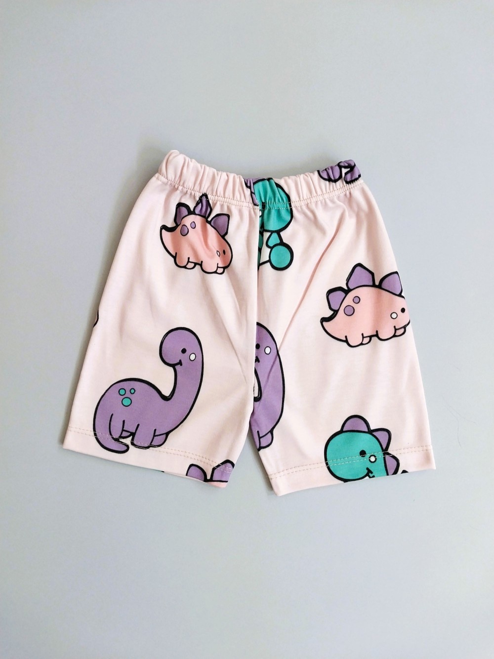 ست راحتی تیشرت شلوارک بچگانه طرح دایناسور مناسب 1 تا 4 سال