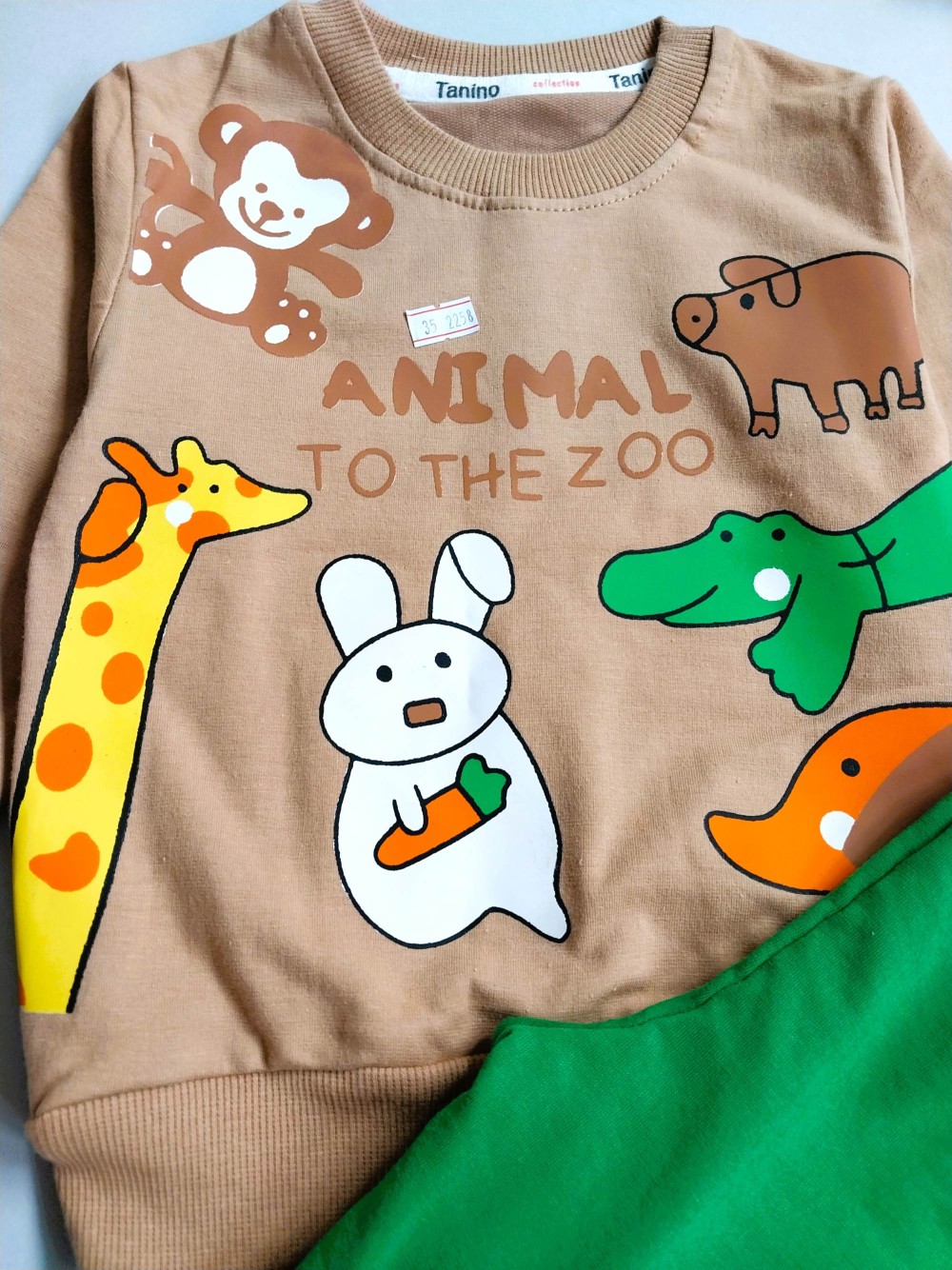 ست بلوز شلوار راحتی بچگانه طرح حیوانات مناسب 1 تا 6 سال
