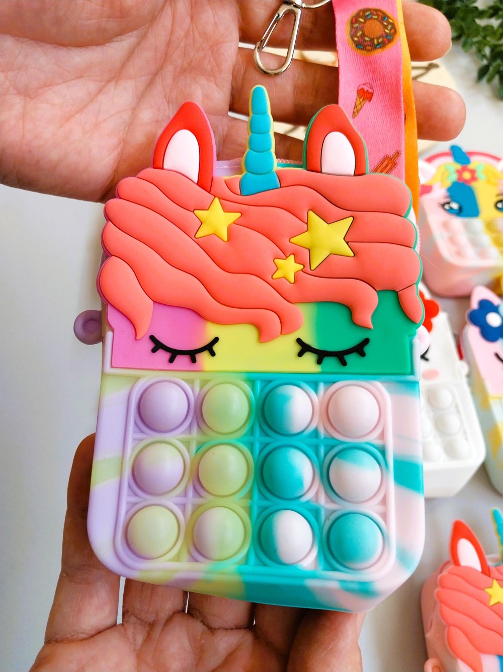 کیف سیلیکونی بچگانه دخترانه طرح یونیکورن