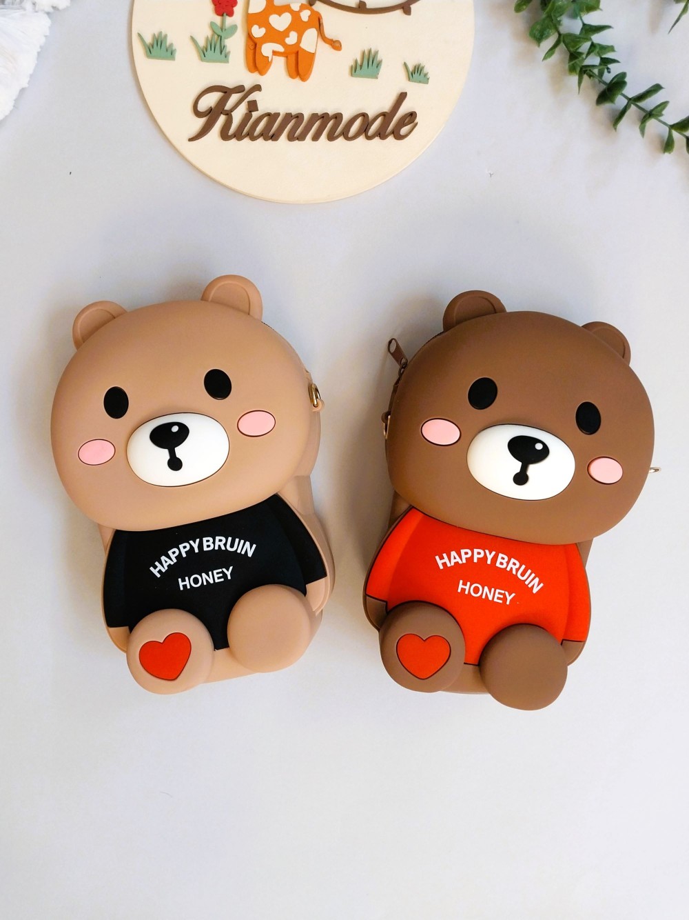 کیف سیلیکونی تدی بچگانه سایز بزرگ 21×13