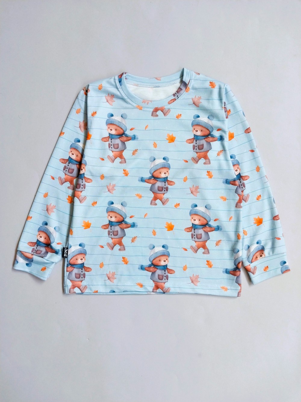 ست بلوز شلوار راحتی بچگانه طرح خرس پاییزی مناسب 1 تا 7 سال