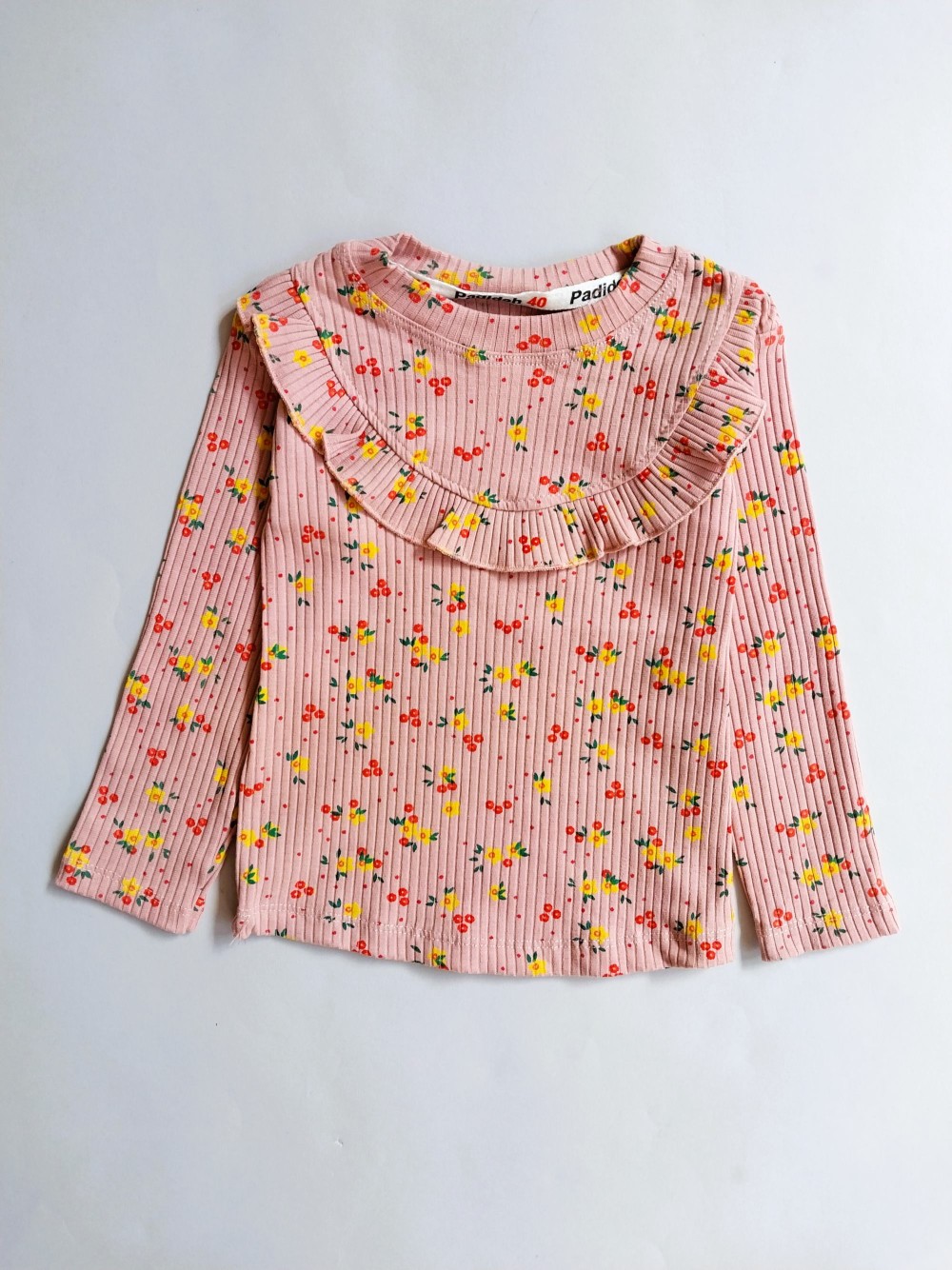 بلوز شلوار دخترانه کبریتی گلدار مناسب 2 تا 7 سال