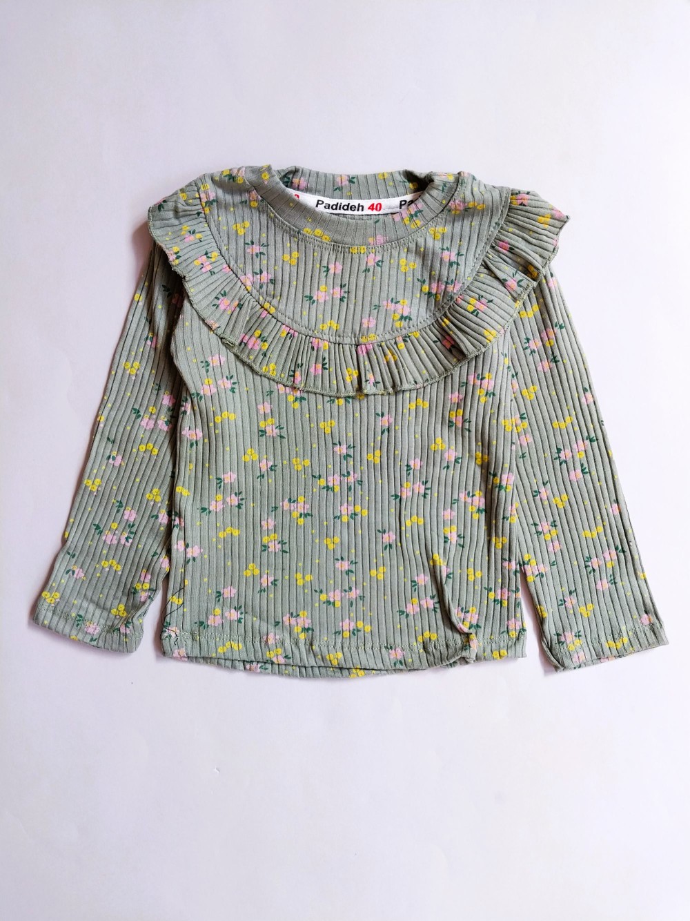 بلوز شلوار دخترانه کبریتی گلدار مناسب 2 تا 7 سال
