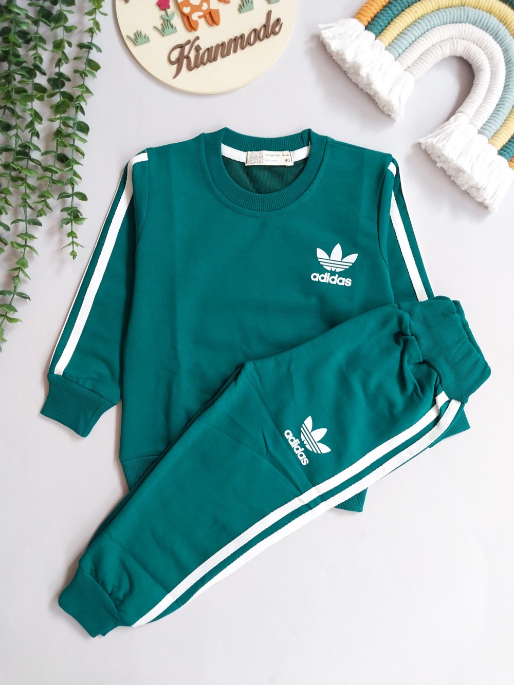 ست بلوز شلوار آدیداس ترمه مناسب 1 تا 9 سال