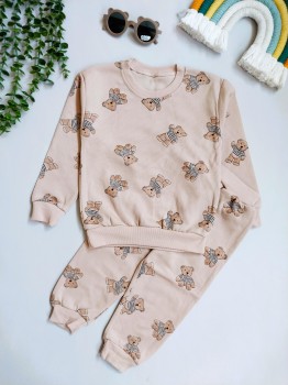 ست بلوز شلوار بچگانه طرح تدی مناسب 1 تا 5 سال