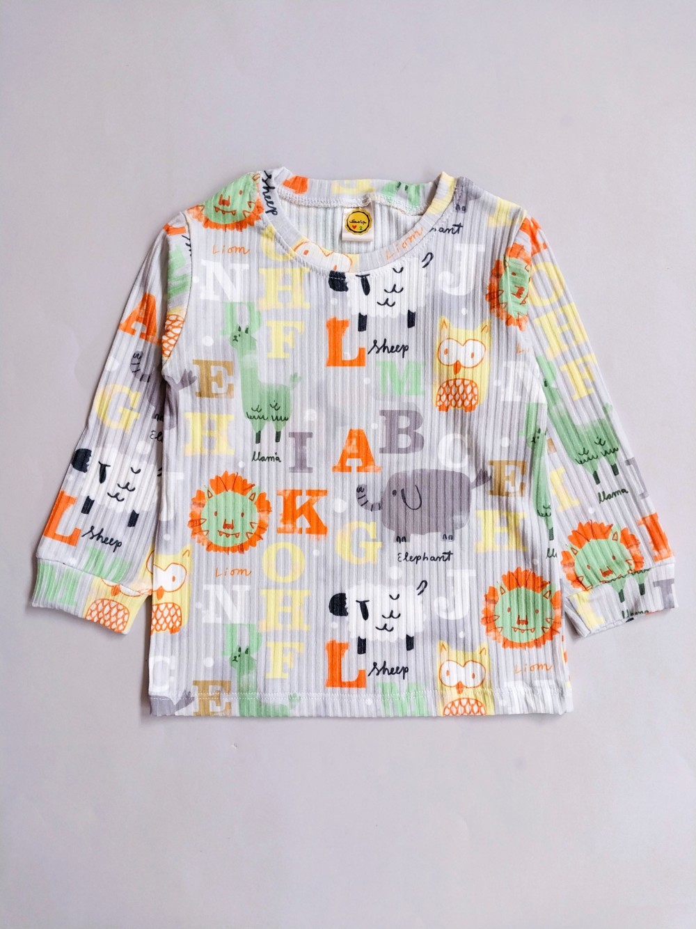 ست بلوز شلوار راحتی بچگانه طرح جنگل و الفبا مناسب 1 تا 8 سال