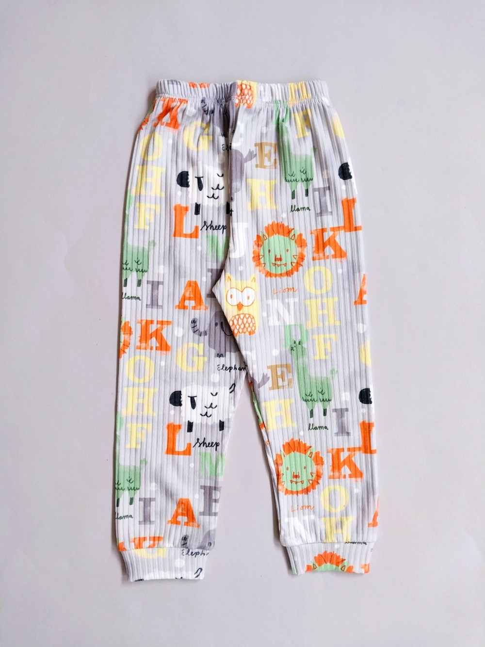 ست بلوز شلوار راحتی بچگانه طرح جنگل و الفبا مناسب 1 تا 8 سال