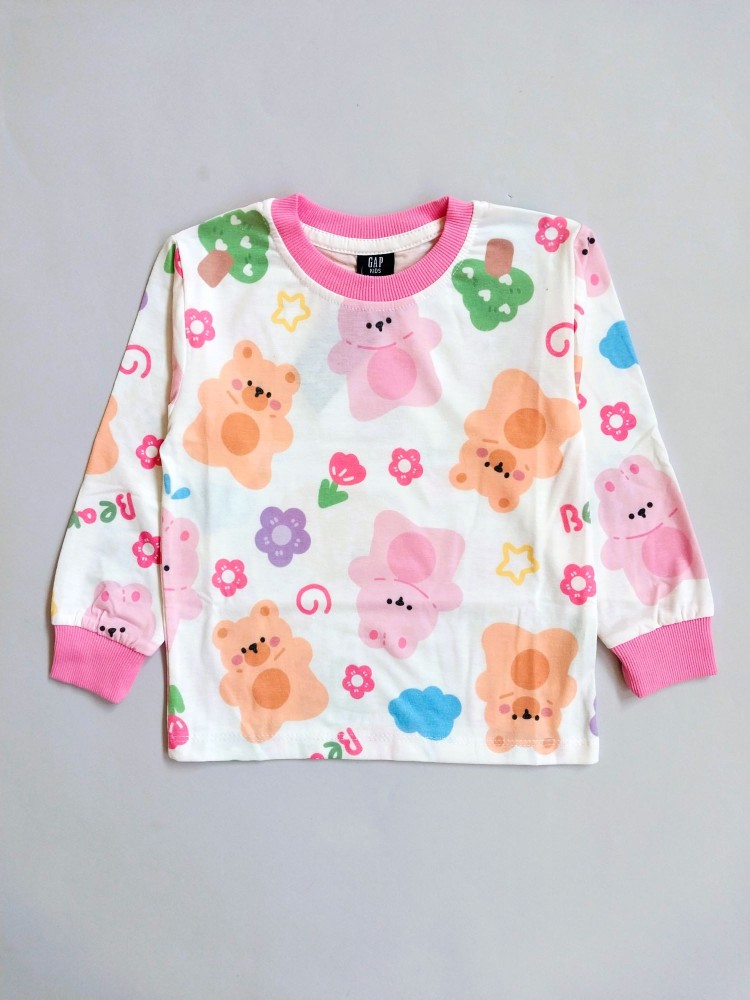 ست بلوز شلوار راحتی بچگانه دخترانه طرح خرس رنگی مناسب دو تا هشت سال