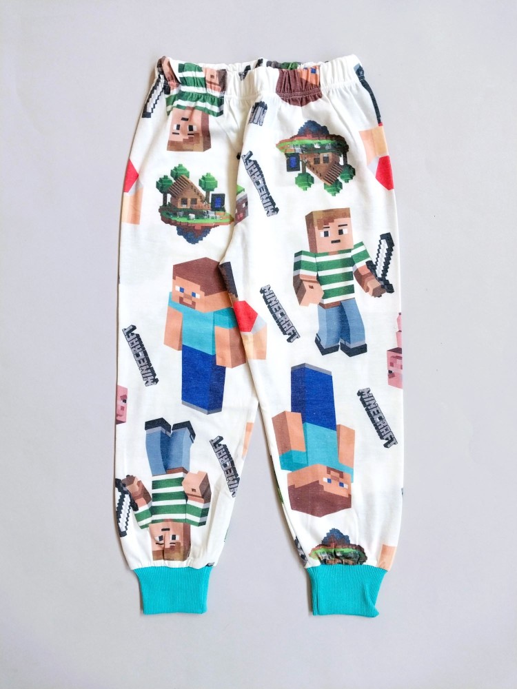 ست بلوز شلوار راحتی بچگانه ماینکرفت مناسب دو تا هشت سال