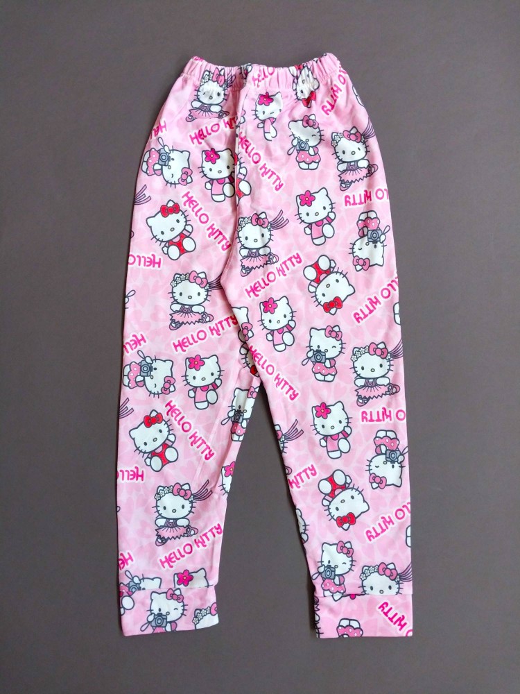 ست بلوز شلوار راحتی بچگانه طرح سلام کیتی Hello Kitty مناسب 1 تا 6 سال
